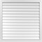 Ekena Millwork Vertical Surface Mount PVC Gable Vent w/ 2"W x 2"H , Brickmould Sill Frame, 40"W x 40"H GVPVE40X4003SN - alternate 1